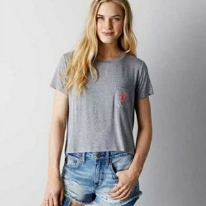 3/$15 °American Eagle Outfitters° Gray Cactus Tee